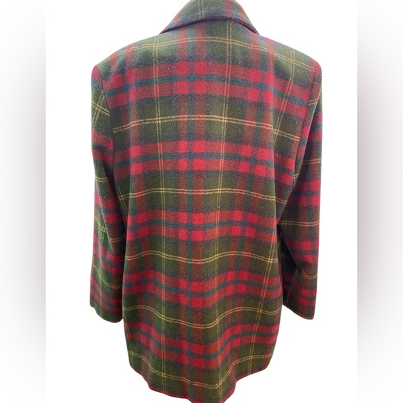 Requirements Tartan Plaid Blazer
Jacket Women 14 USA Made Red Green VTG Academia - Picture 4 of 6